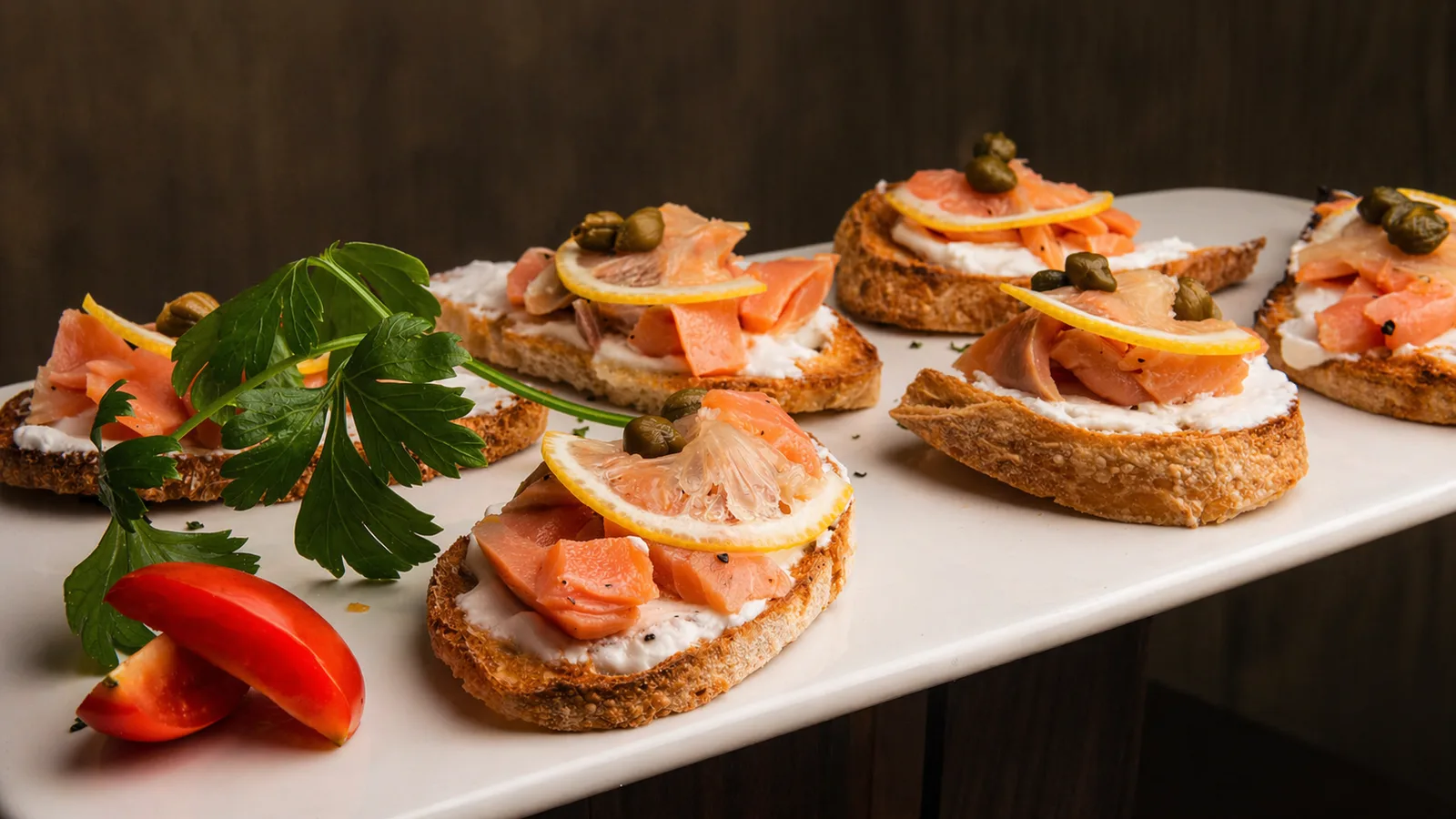 Pizza Persé Bruschetta al Salmone