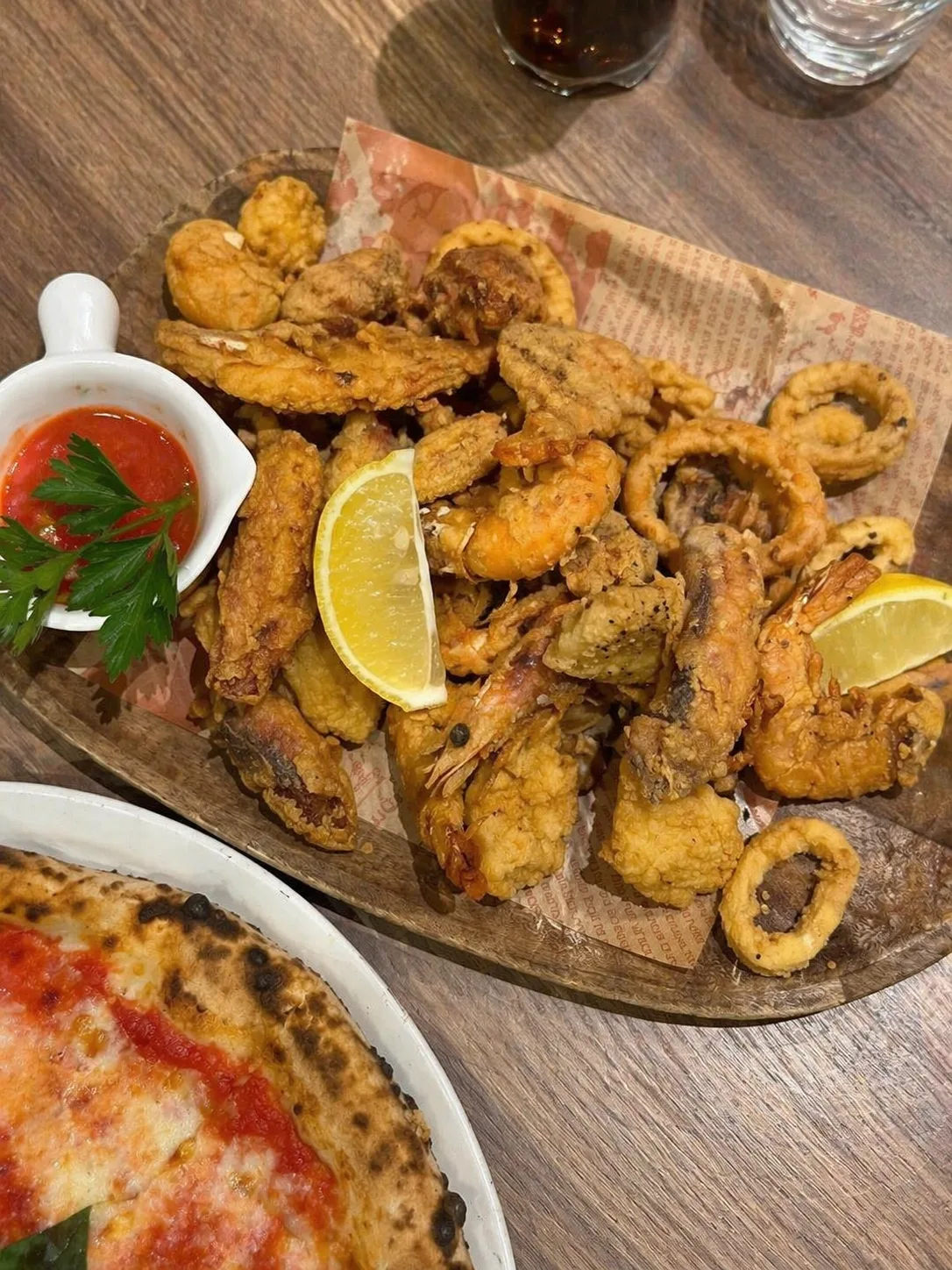 Pizza Persé Frittura di Paranza