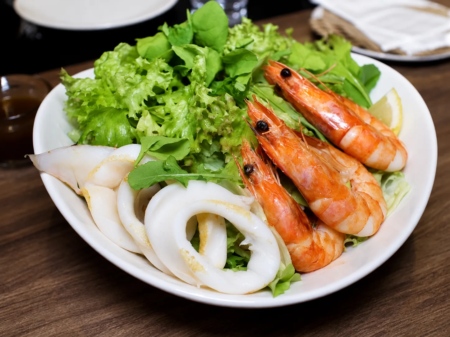 Pizza Persé Insalata con Pesce Grigliato Grilled Seafood Salad