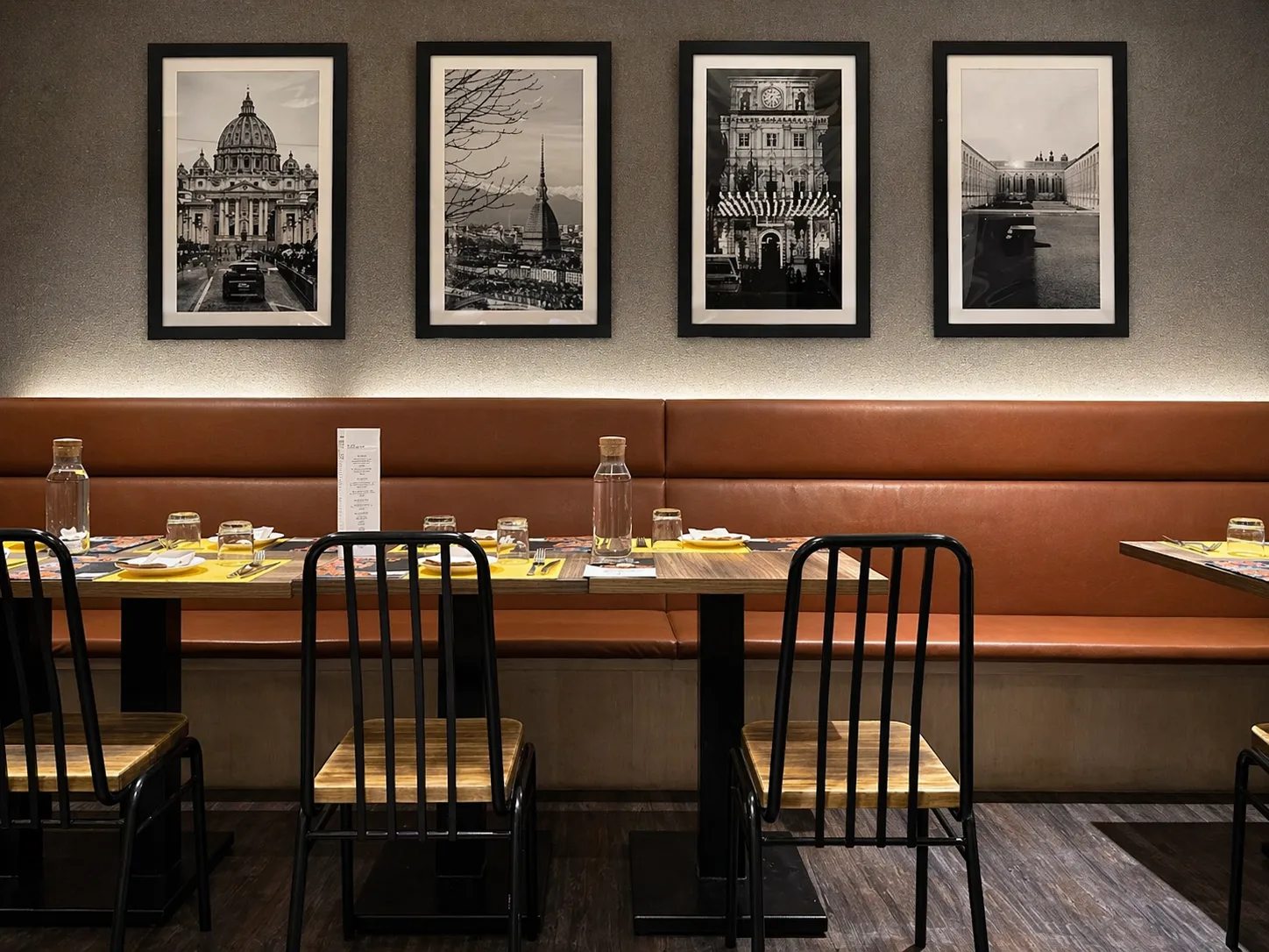 Inside the restaurant