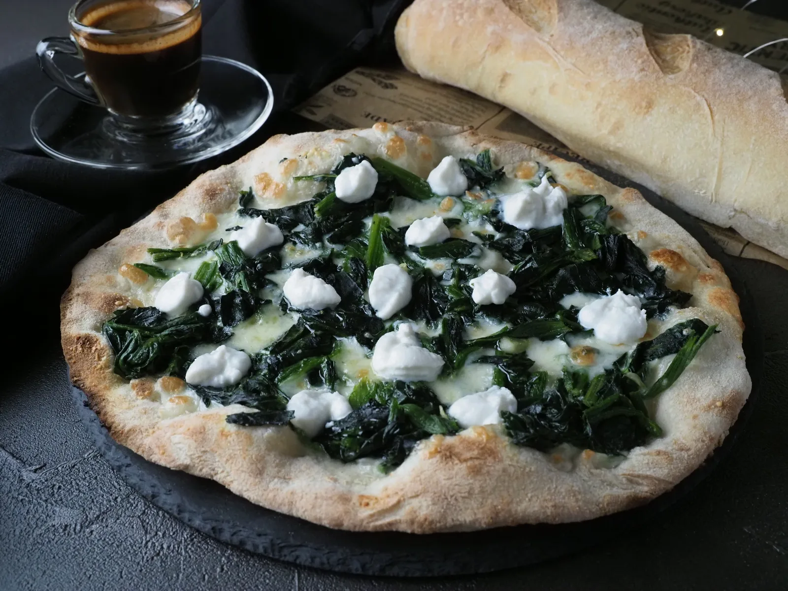 Pizza Persé Ricotta e Spinaci