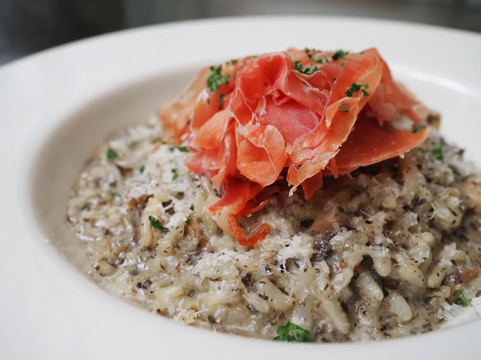 Pizza Persé Risotto alla Boscaiola